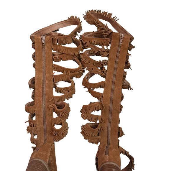 Jeffrey Campbell Enyo Fringe Gladiator Sandal‎ Size 7.5 - Picture 10 of 10